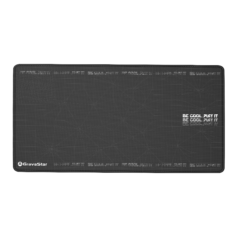 GravaStar Keyboard Accessory, Rectangular Mouse Pad, Black