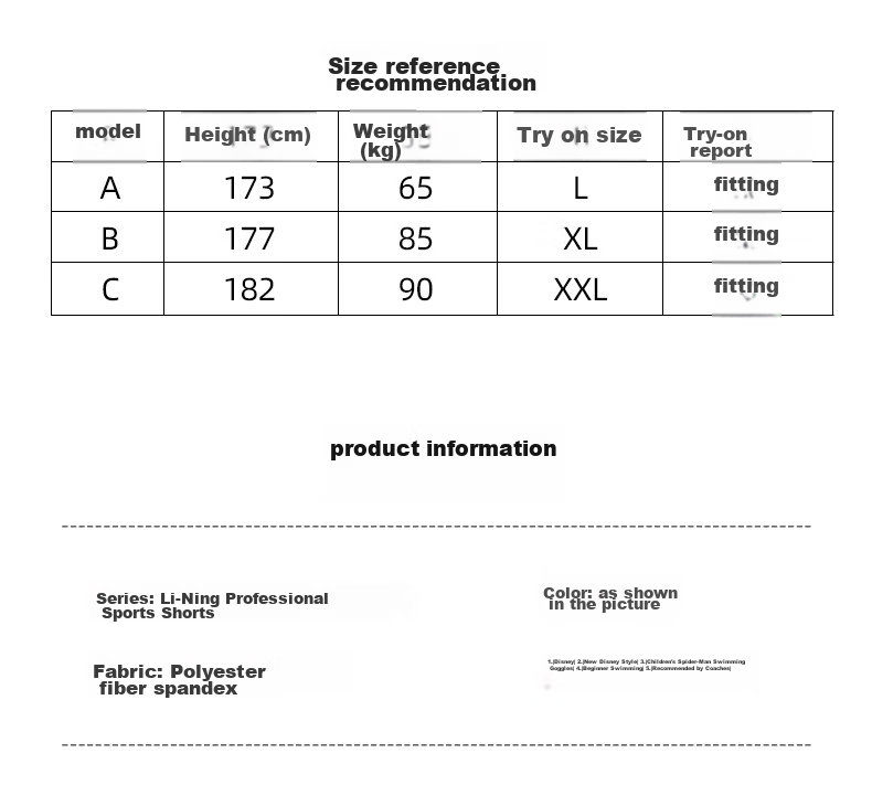 Li-Ning Men's Compression Shorts, Sports Running Quick-Dry Compression Pants, Fitness Underwear, High-Elastic Breathable Knee-Length Shorts, Basketball Training Shorts 9