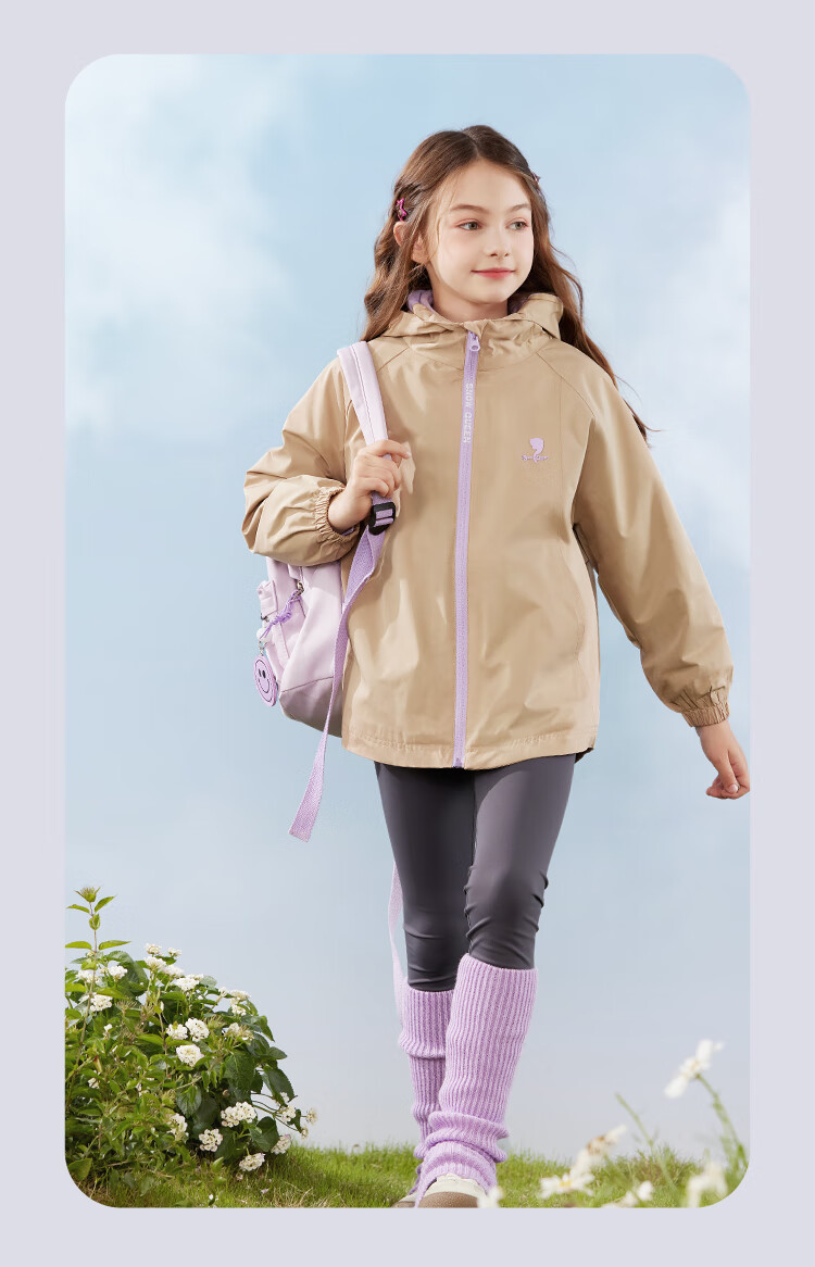 Disney Girls' Windbreaker Jacket, Autumn And Winter Children's Outdoor Windproof Coat, Detachable Three-In for Older Kids, 84050 Navy Blue, Size 130 12