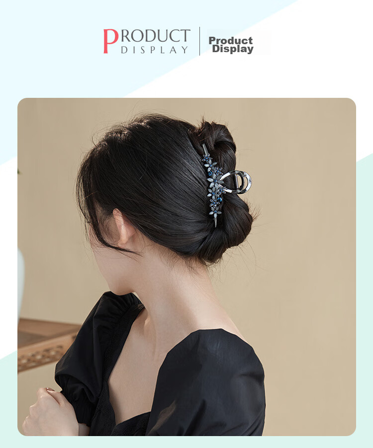 CHIMERA Luxury Hair Claw Clip, High-End Hair Accessory for Women, Elegant Rhinestone Hairpiece for Back of Head, Birthday Gift for Wome 4