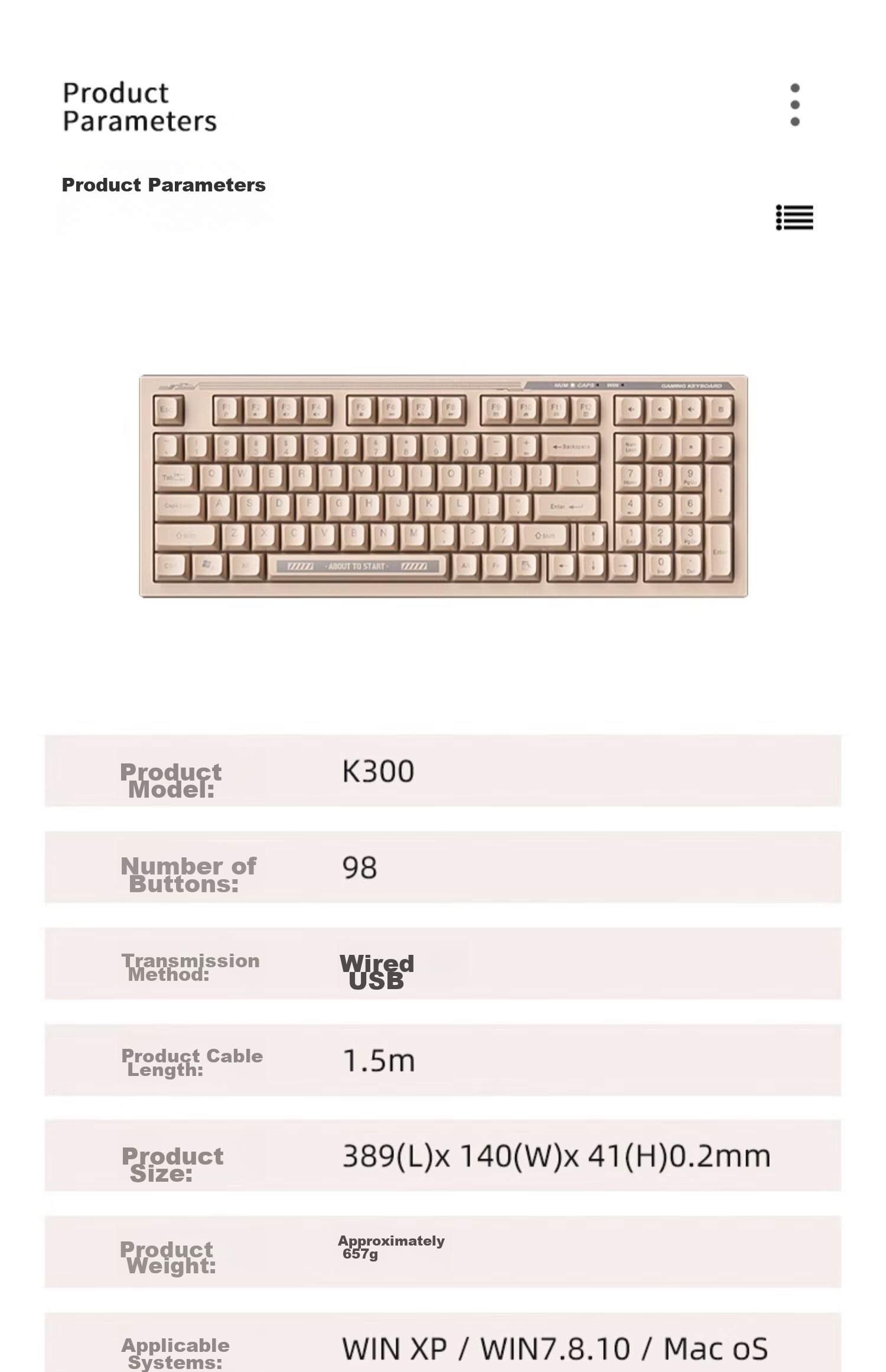 HP K300 Mechanical Keyboard, Quiet And Stylish Office Keyboard, 98 Customizable Layout, Hot-Swappable Wired Gaming Keyboard for Laptops, E-Sports LOL Milk Tea Color 21
