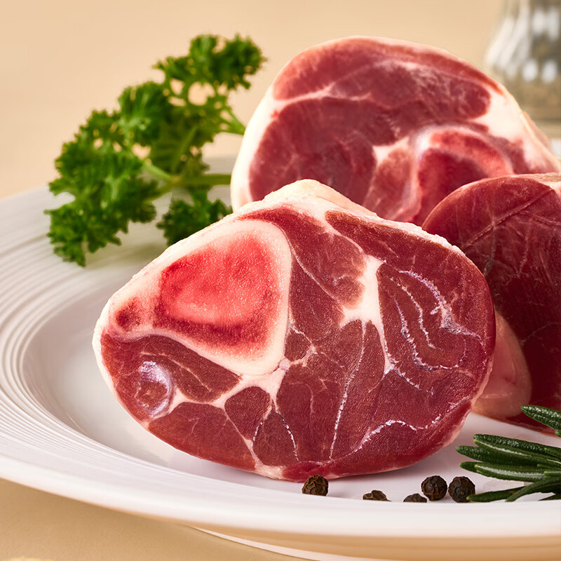 1号会员店（One's Member）宁夏盐池滩羊带骨羔羊腱子块 净重2斤 180天乳羔羊羊肉生鲜羊小腿