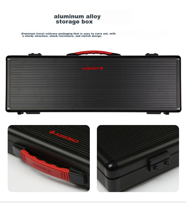 CHERRY MX10.0 Mechanical Keyboard, Wired Keyboard, Gaming Keyboard, RGB Lighting Effects, Ultra-Thin Body, Alloy Shell, Black, MX LP Switches 7