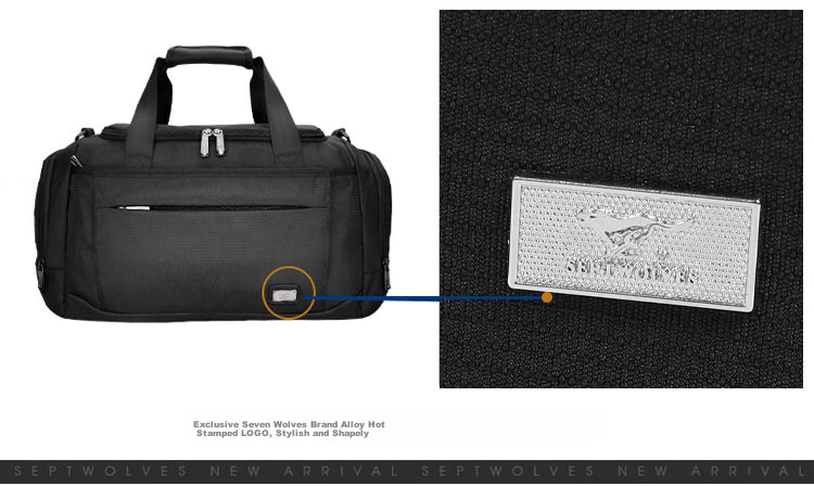 SEPTWOLVES Large Capacity Travel Bag, Sports Fitness Bag, Luggage Bag for Men And Women, Shoulder Handbag, Short-Distance Business Trip, Independent Shoe Compartment, Spring Festival Travel 13