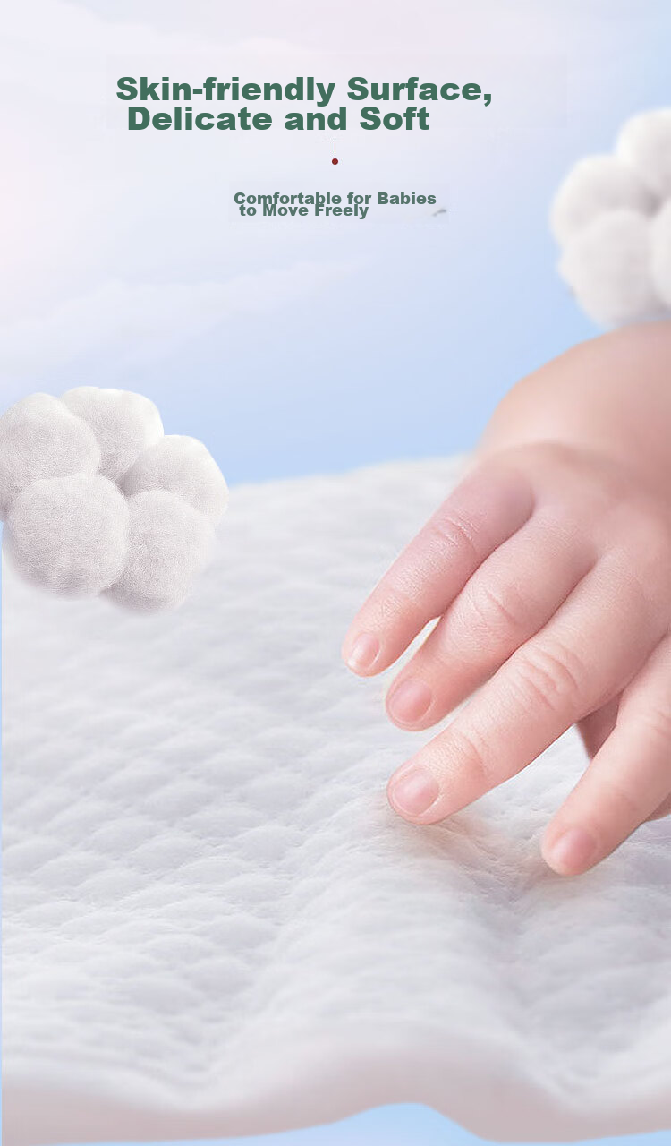Care Daily Deer Pants Diapers NB44 Pieces (For Babies under 5kg), Ultra-Thin Breathable Newborn Small Size Baby Diapers 5