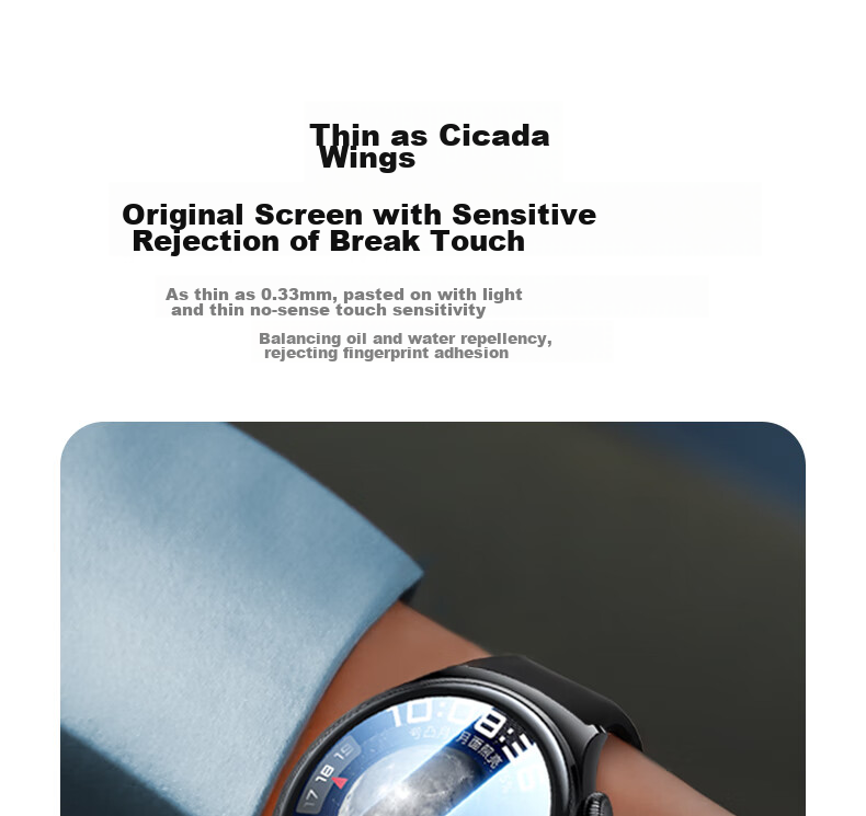 UGREEN Compatible with Huawei Watch 4/3 Protective Film, Composite Film, Non-Tempered Glass, HD Full Screen Coverage, 46mm Shockproof, Explosion-Proof, Scratch-Resistant, Fingerprint-Resistant 12