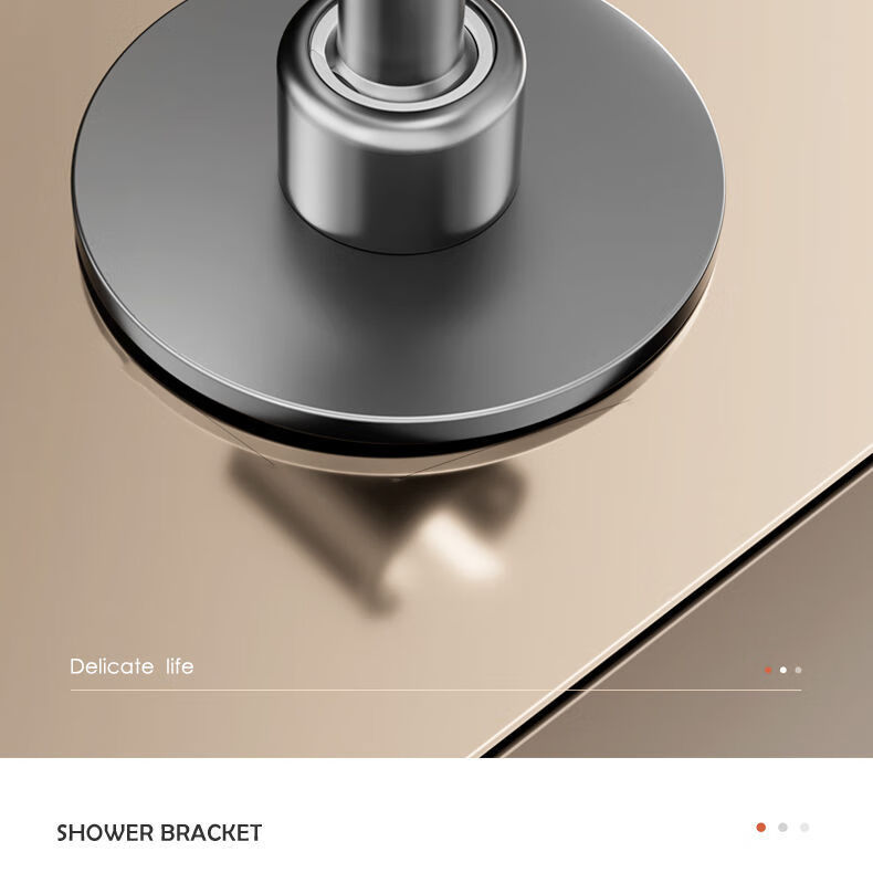 Shangmeide 304 Stainless Steel Shower Head Holder, No Drilling Required, Adjustable Fixing Device, Strong Load-Bearing Capacity of 10kg, Shower Head Bracket 13