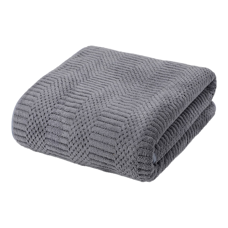Grace 5A Antibacterial Bath Towel, Extra Large And Long, for Men And Women, Quick-Drying Absorbent Wrap Towel, Dark Gray, 90*170cm, Sports