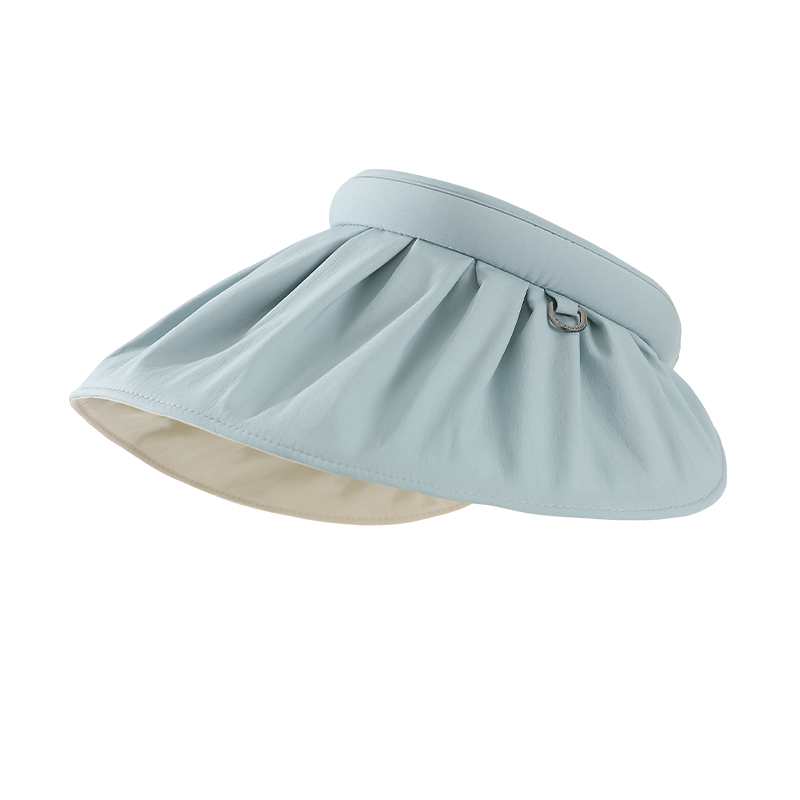 MISSION UV Black Gel Sun Protection Hat for Women, Sun Visor Hat, Shell-Style Visor Cap, Summer Face-Covering UV Protection Wide Brim Hat