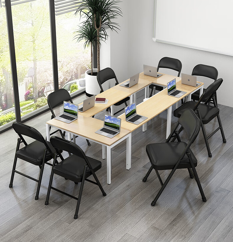 Chibailun Folding Chair, Computer Chair, Dormitory Chair, Conference Training Office Chair, Home Study Chair with Backrest, Dining Chair 3
