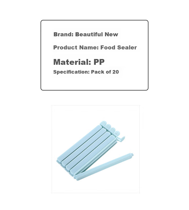 Meilixin Food Sealing Clips, Kitchen Sealing Clips, Snack Bag Clips, Moisture-Proof Clips, Large Size, 20 Pieces Per Pack 4
