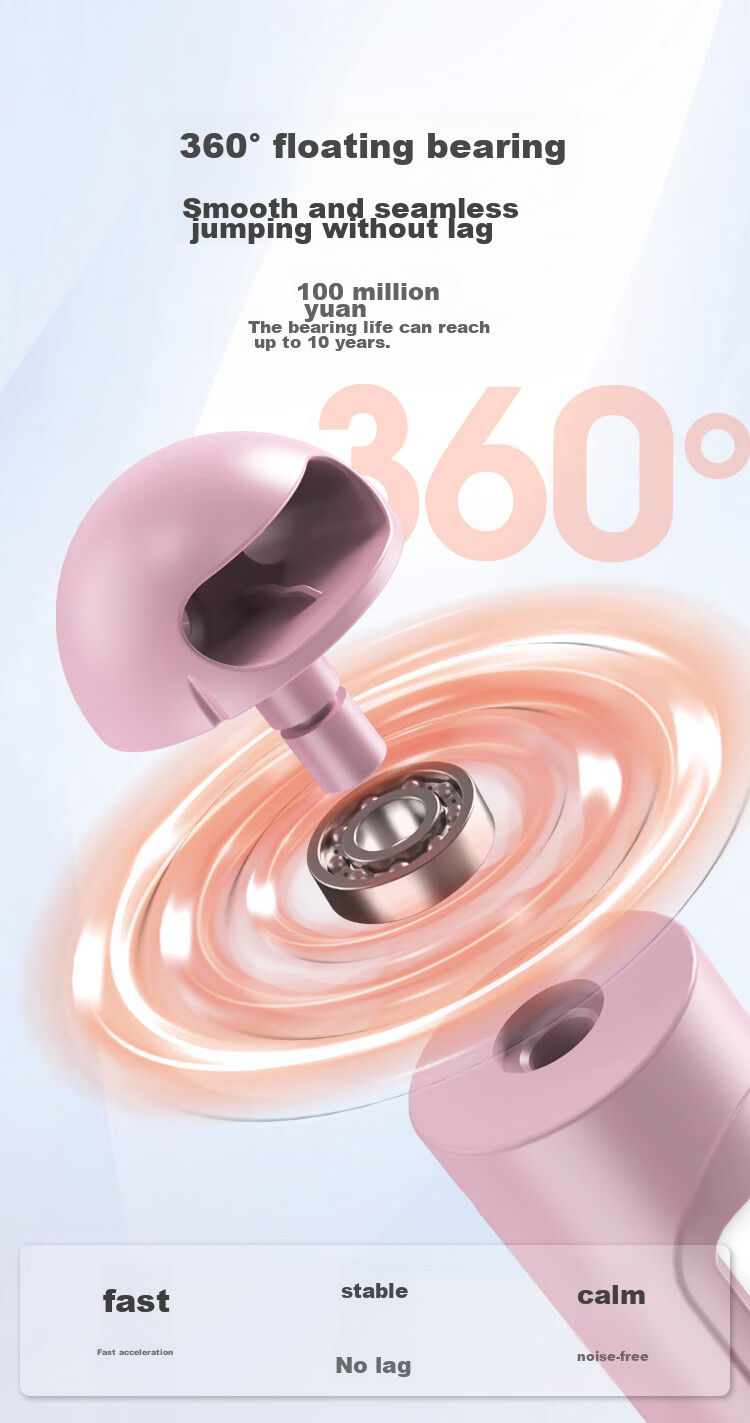 JD Original, Large Ball Ropeless Jump Rope, Adult Counting Weighted Weight Loss Children Primary And Secondary School Students Exam Steel Wire Speed Competition, Pink 13