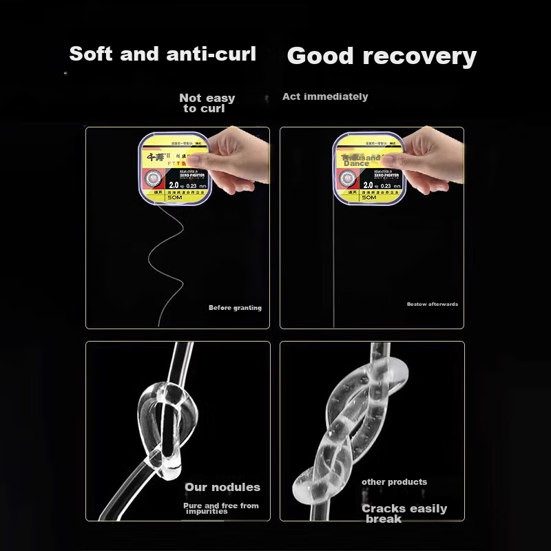 Qianshou Qianshou 2nd Generation Enhanced Fishing Line, 50 Meters Main Line, 0.8#