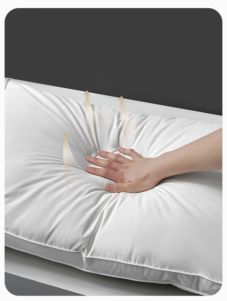 LUOLAI Home Textiles Pillow Core Hotel Star-Rated Antibacterial Anti-Mite Pillow Adult Pillow, Tech-Enhanced Cushioning Pillow, Low Pillow 11