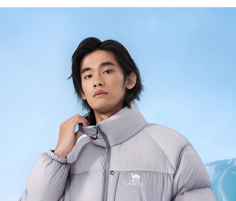 CAMEL Winter Outdoor down Jacket for Men And Women, Couples Style, Water-Repellent, Thickened, Warm Puffer Coat A34CF00804B 9