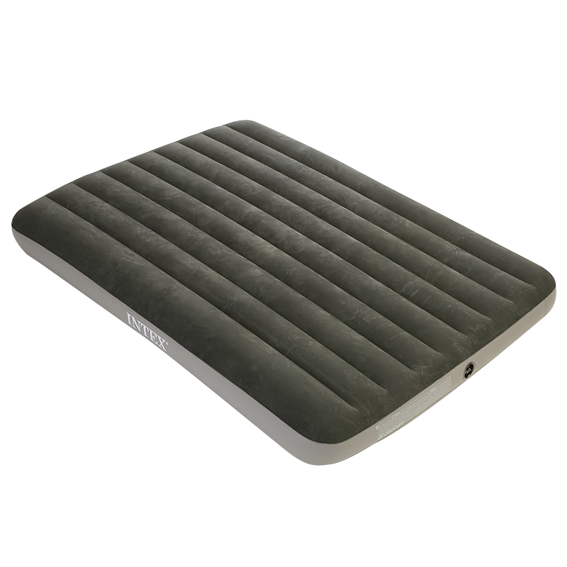 INTEX Inflatable Mattress, Camping Outdoor Moisture-Proof Mat, Car And Home Use, Companion Care, Double-Sized Folding Bed, 64109W