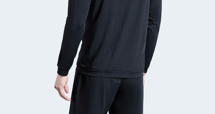 Fandimu Fleece-Lined Sports Set, Four-Piece Men's Fitness Outfit, Long-Sleeve Thin Fleece Base Layer, Elastic Training Basketball Running Set, Size M 21