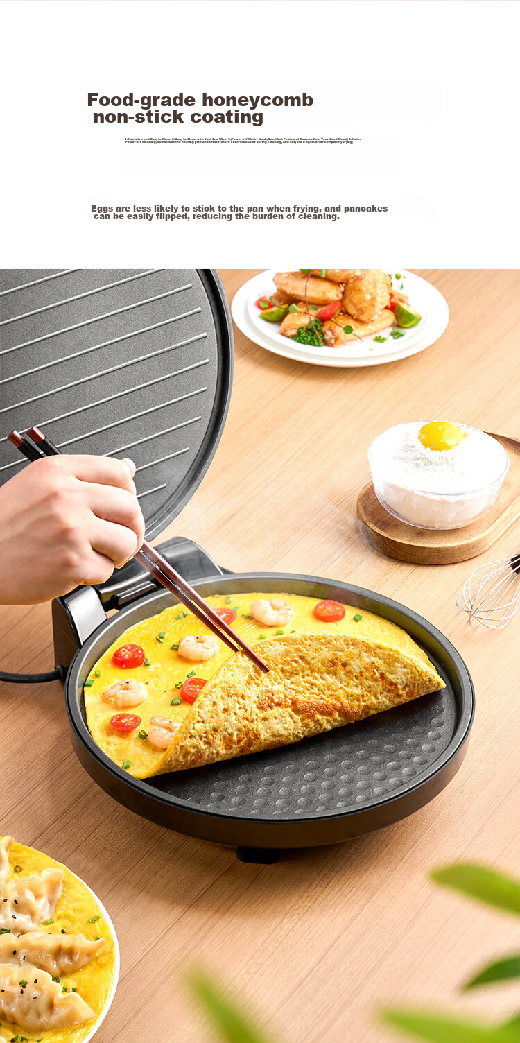 Midea Electric Griddle for Home Use with Removable Lower Plate, High Power Sandwich Breakfast Maker Grill Pan, Square Double-Sided Heating Deep Large Size Upgraded Steam Pancake And Barbecue Pan 28J51 14
