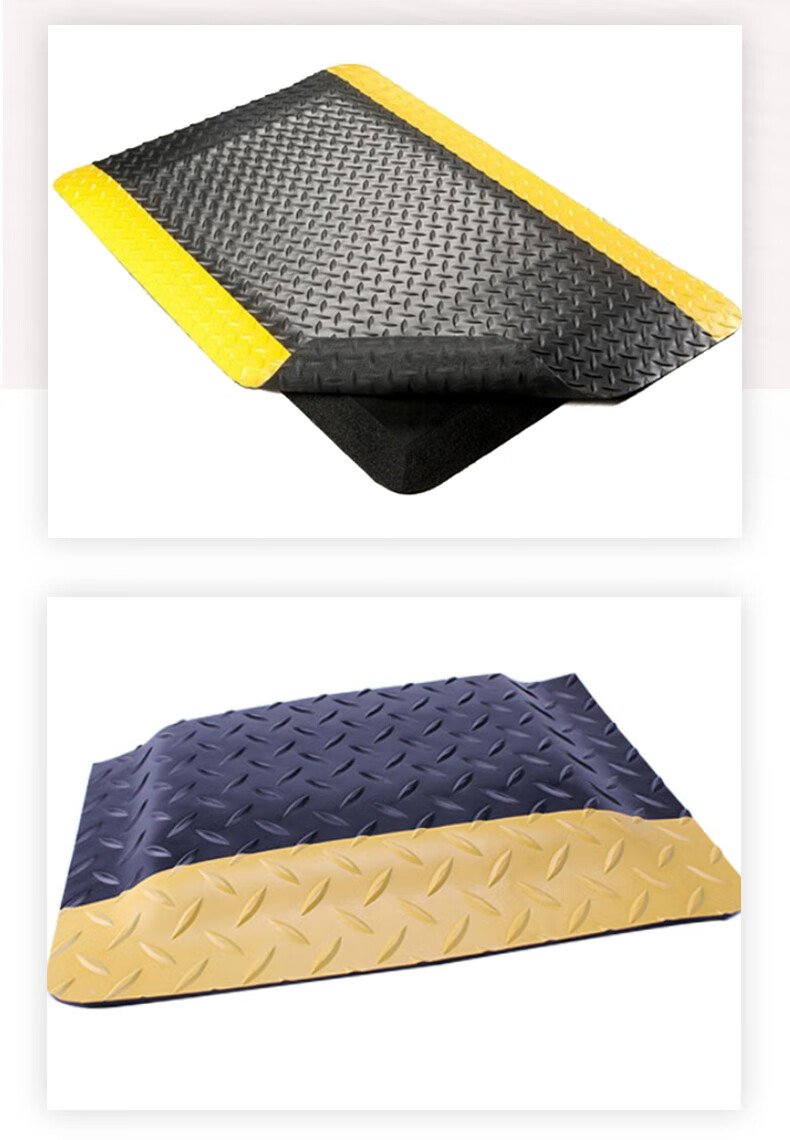 LABORS LBS-127 Anti-Slip Rubber Mat Anti-Static Foot Mat Workshop Floor Mat Industrial Anti-Slip Carpet 450MM×600MM 4