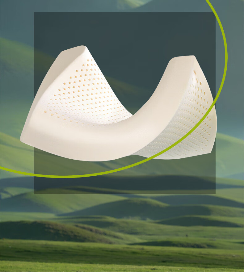 FUANNA Latex Pillow, Hyaluronic Acid, Imported from Thailand, Natural Antibacterial And Anti-Mite Latex Pillow, Cervical Pillow, Single Pack, 59*39cm 8