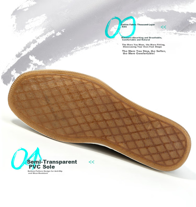 Laomeihua [Classic Mugwort Style], Traditional Beijing Cloth Shoes with Thousand-Layer Sole, Breathable And Foot-Friendly Slip-Ons, Size 38 20