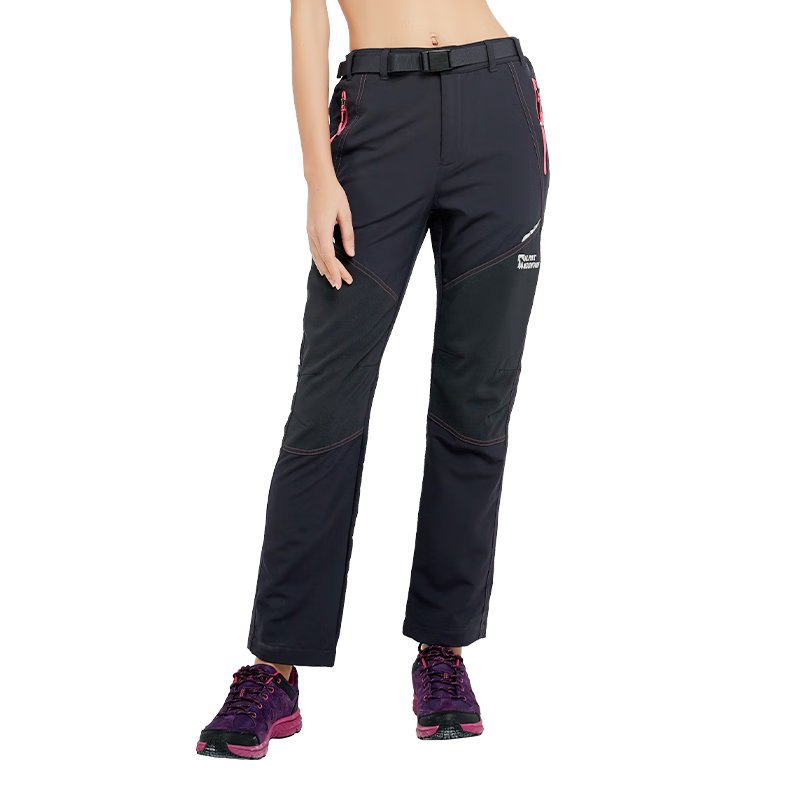 ALPINT MOUNTAIN, Almont Durable Hiking Pants, Rock Climbing Pants, Women's Windproof Breathable Black Mountaineering Pants, Outdoor Trousers