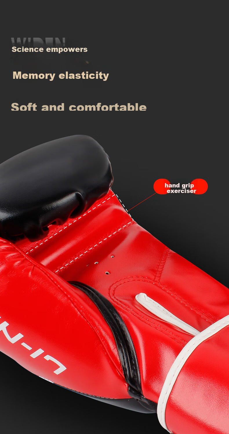 Li-Ning Boxing Gloves, Adult Sanda And Free Fighting Gloves, Punching Bag Gloves for Men And Women, Combat Competition Training Gloves 9