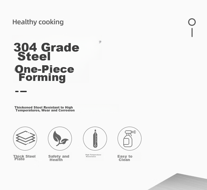 Hui Dang Jia Multifunctional Electric Cooker with Timer, Steamer Pot, Wok, Versatile Pot, Hot Pot, 304 Stainless Steel Pot HDJQJG5-30 Single Pot 3