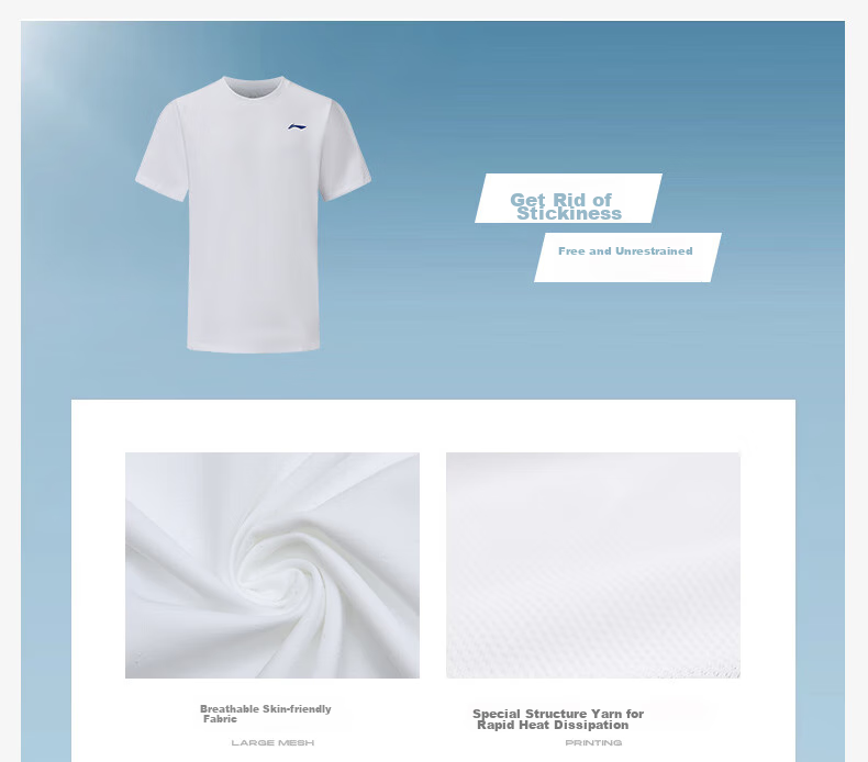 Li-Ning Badminton Sportswear, Men's And Women's Quick-Dry Cool Competition Top, Versatile Sports T-Shirt, Team Uniform 4