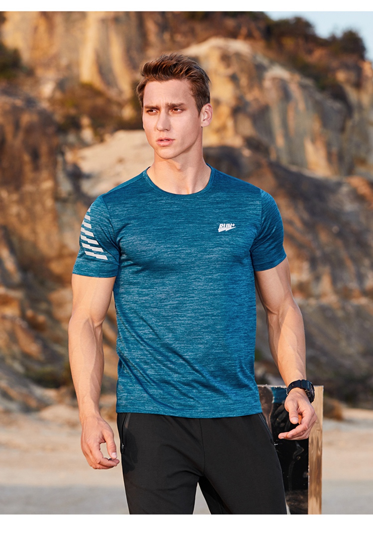 Jordan Men's Short Sleeve T-Shirt Thin Quick-Dry Sports Round Neck Ice Silk Casual Running Fitness Top 13