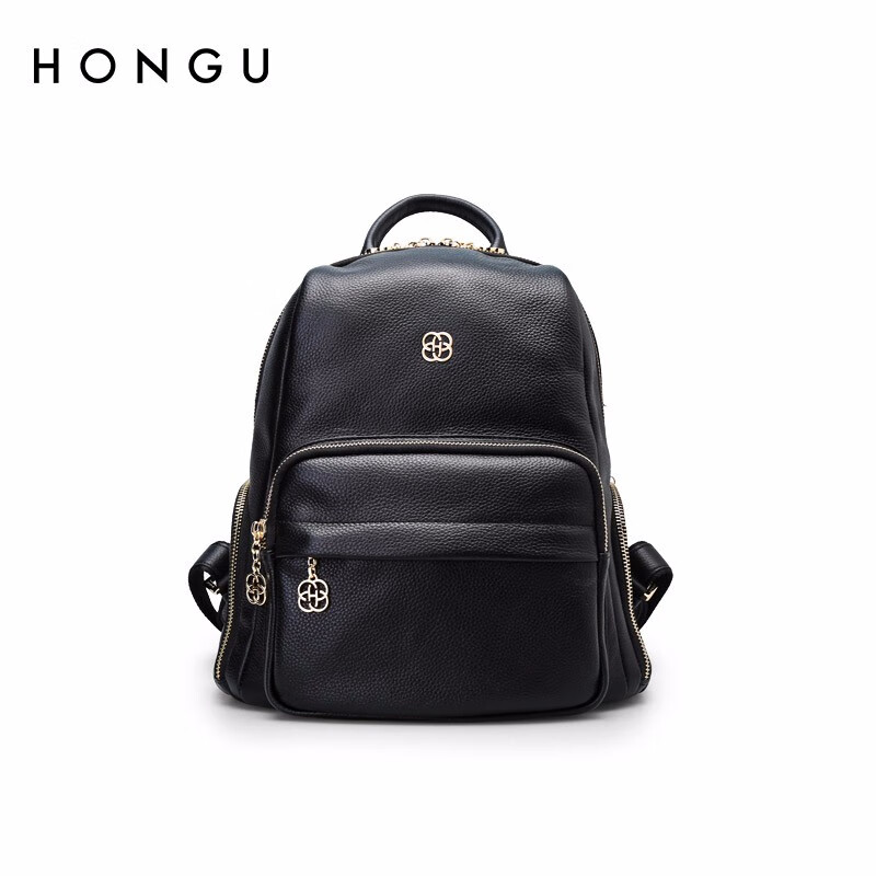 HONGU Women's Handbag Backpack, Simple And Stylish Top-Grain Leather Travel Casual Bag, Birthday Gift for Girlfriend