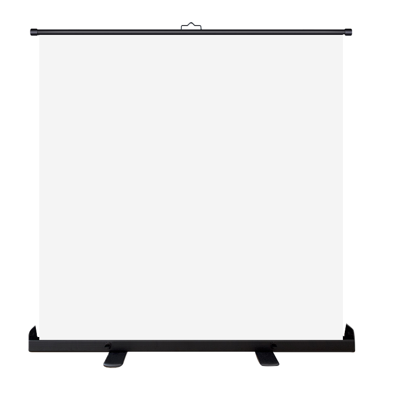 JINGMI Projection Screen, 80 Inches, 16:9 Aspect Ratio, Pull-Up Manual Screen, Full-Screen, G1 White Fiberglass, for Home Office And Outdoor Use, Portable And Movable Projector Scree
