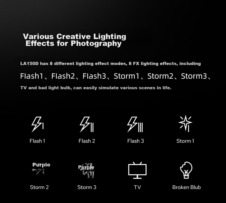 Godox LA150BI Bi-Color Live Streaming Fill Light LED Photography Soft Light Food Beauty Continuous Lighting Single Light [Official Standard Edition] 5