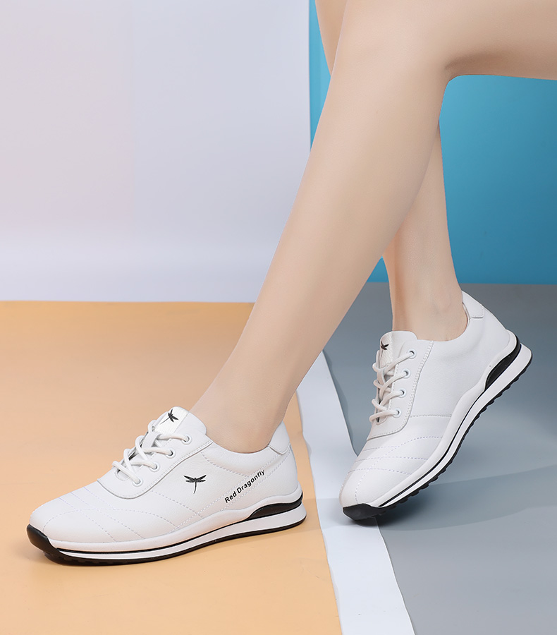Red Dragonfly Women's Casual Shoes INS Trendy White Korean Style Sneakers C02103471 White Size 35 3