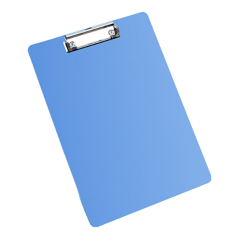 Deli A4 Clipboard, Metal Strong Clip Plastic File Folder, Factory Writing Pad Office Study Supplies, Blue, 5310AS