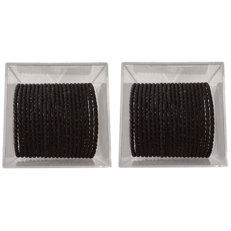 CHIMERA 2 Boxes of Black Basic Set, Thin Hair Ties, Simple And Fashionable Hair Bands, Hair Elastics, Gentle on Hair
