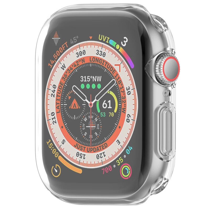 KMaxAI Compatible Apple Watch S11 Protective Case + Screen Protector, Integrated Film for Apple Watch S10, IWatch S11 Protective Cover, 42mm Small Dial, Transparent