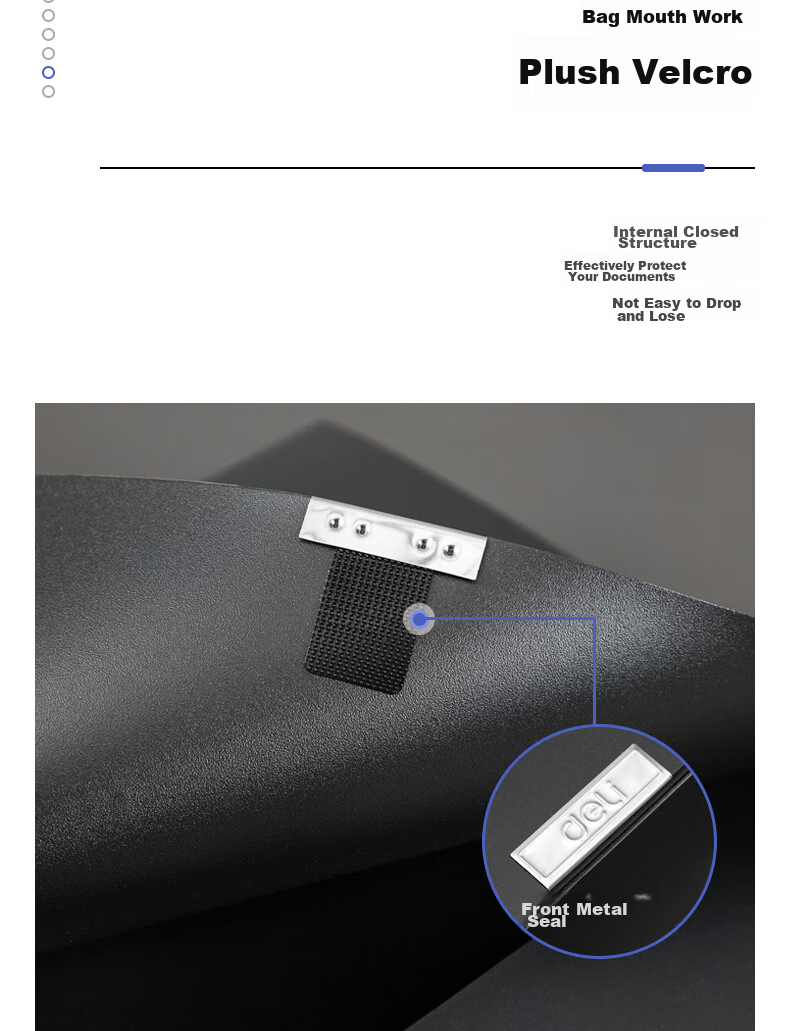 Deli 10 Pieces, 55mm A4 Plastic File Boxes, Thickened Document Boxes, Desktop Exam Storage, Accounting Supplies, 33202 Black 12