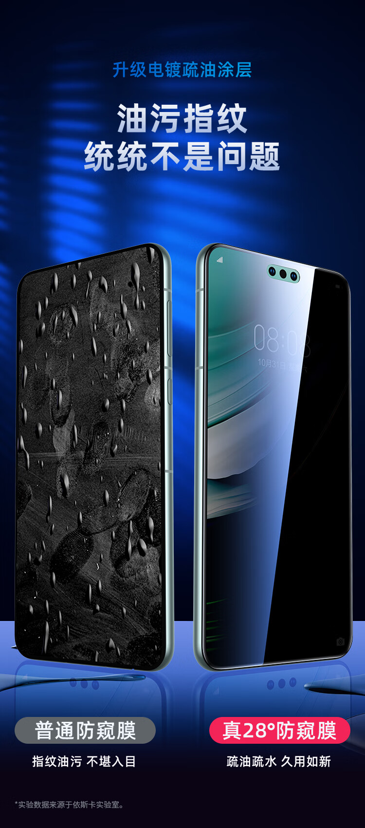 Yisika [Privacy Screen Protector 2 Pieces] for Huawei Mate60Pro/+ Hydrogel Soft Film, Mate60rs Master Edition Phone Screen Protector, Anti-Peeping, High-Definition Full Screen, Non-Tempered Glass JM881 3