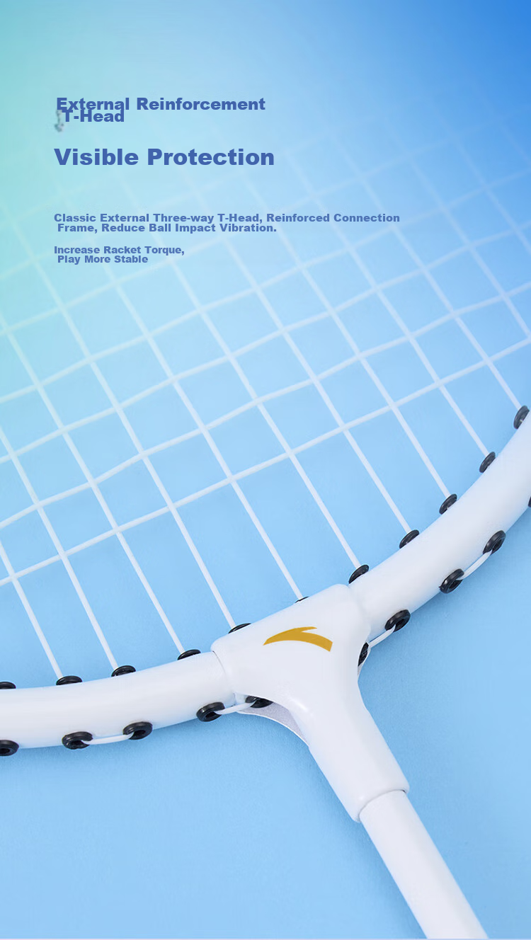 ANTA Badminton Racket Aluminum Alloy Basic Training Pair for Men And Women, with Free Gift (Racket Case + Three Durable Shuttlecocks) 6