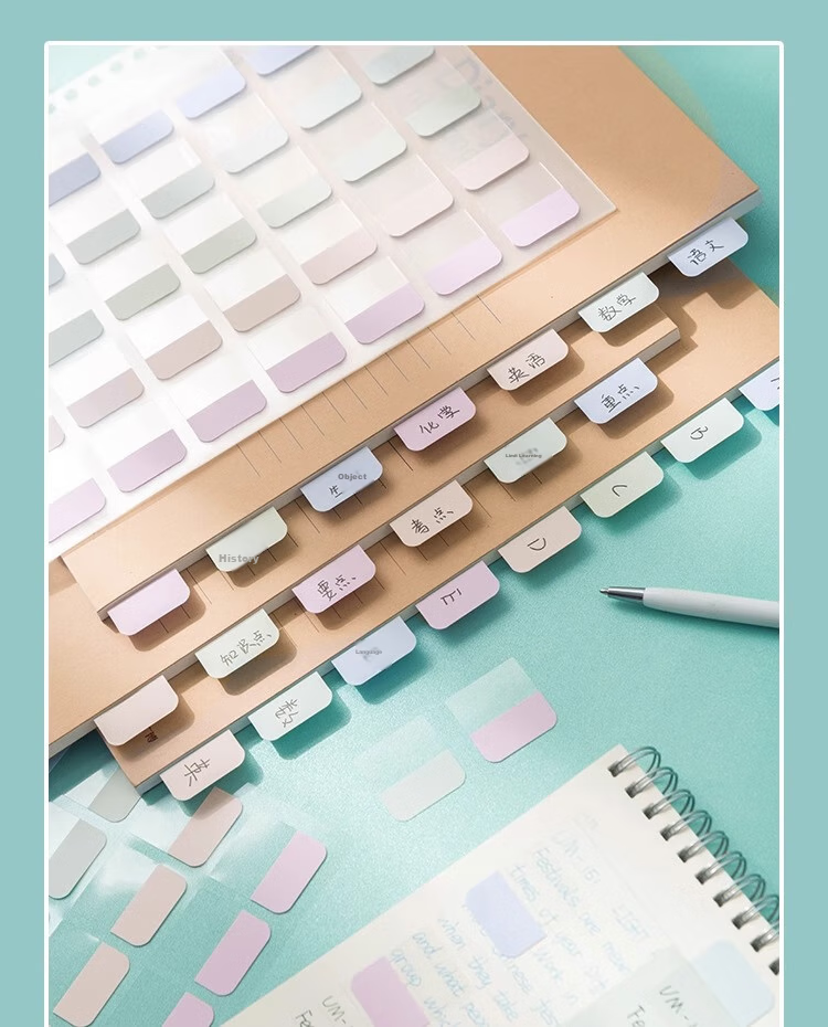 Sannianerban B5/400 Loose-Leaf Paper Index Tabs, Student Small Sticky Notes for Writing, Classification Markers, Label Stickers 3