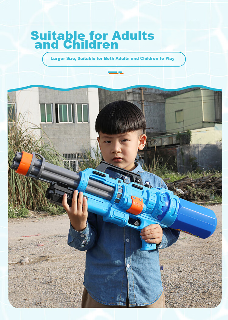 Aojia Kids Toy Water Gun Large Capacity High Pressure Pump Action Sprayer Outdoor Beach Water Play Boys Birthday Gift 2