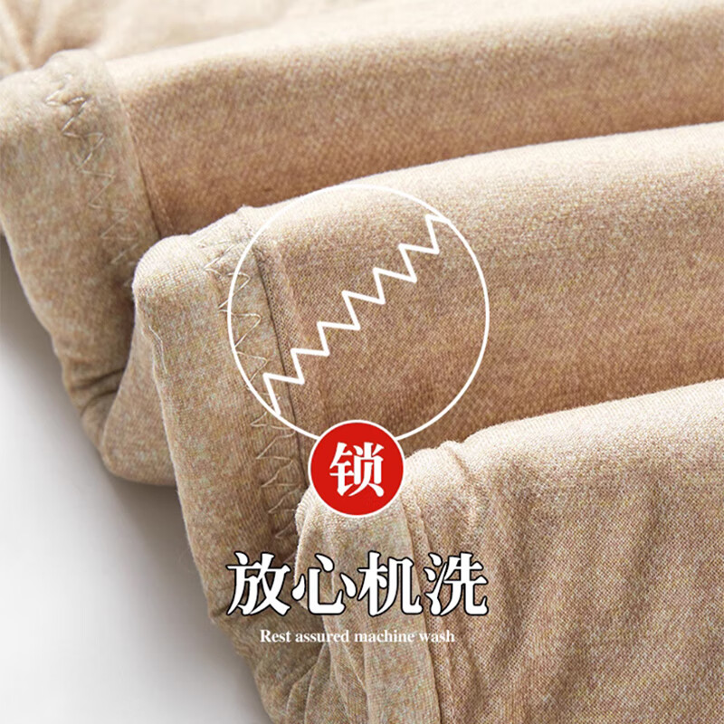 LangSha Women's Down Pants Thickened Winter Outerwear Northeast Goose Down Wool Warm Fleece Slim Black Cotton Pants