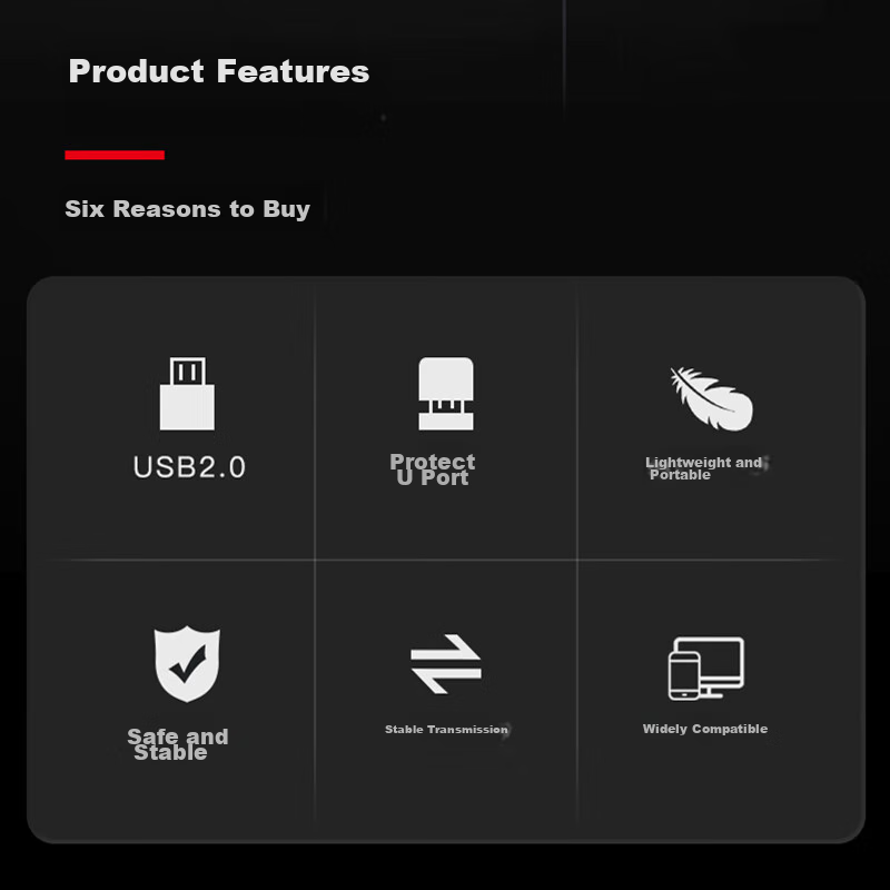 USB-накопитель Thinkplus Lenovo 32GB USB 2.0, миниатюрный, бизнес-серия, черный