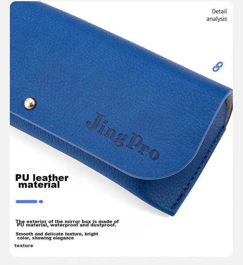 Jingbang Optical Myopia Glasses Case, Portable, Crush-Resistant, Shockproof, Large Capacity Eyeglass Pouch, Protective Storage Box, Eyewear Bag 18