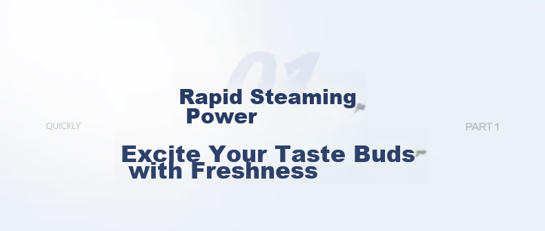 Morphyrichards Electric Steamer Pot for Home Use, Suitable for 3-4 People, All-In Large Capacity Stainless Steel Steaming Rack, Programmable Rapid Steaming Pot, Steaming And Stewing Pot, Egg Steamer, Corn Steamer, Breakfast Machine MR1158 Blue 3