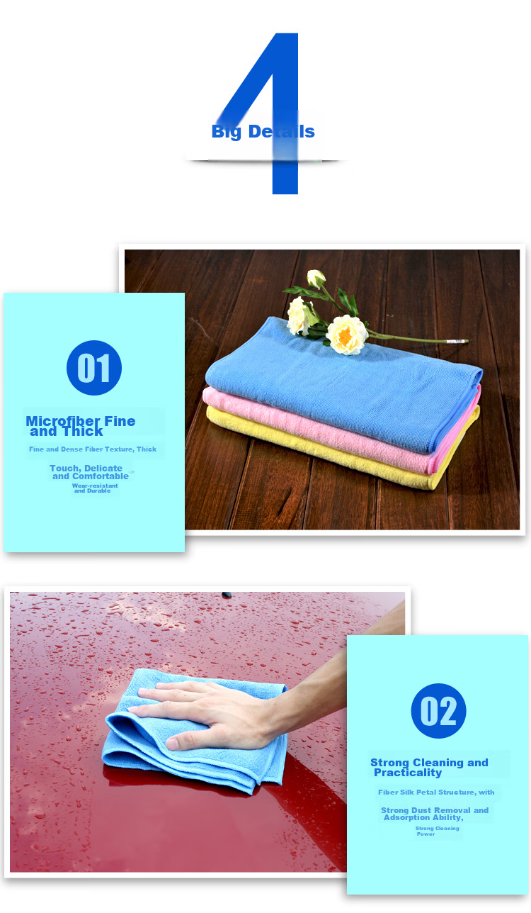 CarSetCity Car Wash Towel, Specialized Car Cleaning Towel, Absorbent Car Cleaning Towel, Car Wash Cloth, Cleaning Rag, Car Washing Kit Tools 6