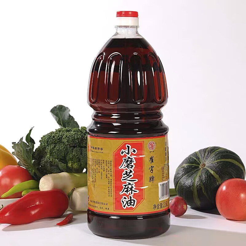 崔字牌小磨香油 2.5L 传统水代法香油 火锅油碟 蘸料 中华老字号