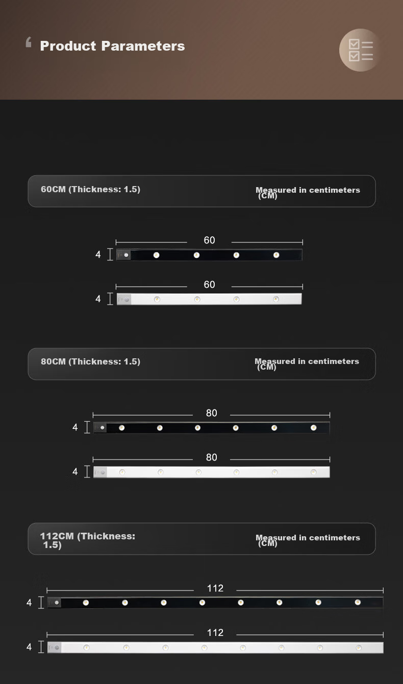 Midea Cabinet Light, Night Light, Three-Color Magnetic Projection Light, Shoe And Wardrobe Light, TV Cabinet Light, Motion Sensor Light, Wave Pattern Ambient Decorative Light 10