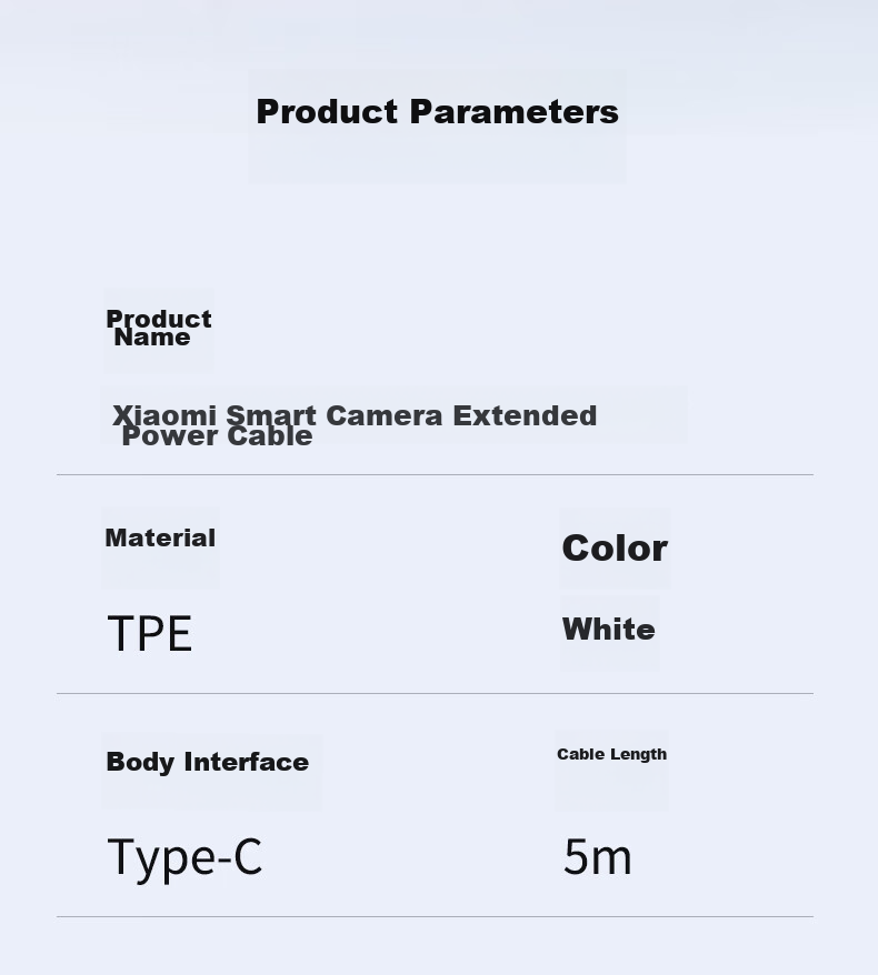 Masentek Power Extension Cable for Xiaomi 2 Cloud Version, Standard Outdoor Surveillance Camera Power Extension Cord, Extended USB to Type-C Charging Data Cable, Extra Long 5 Meters 11